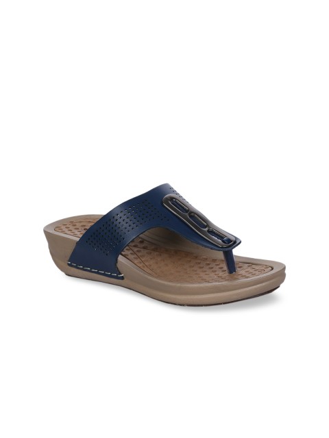 

Liberty Women Navy Blue Textured Comfort Heels