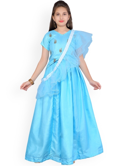 

Aarika Turquoise Blue Ready to Wear Lehenga & Blouse with Dupatta