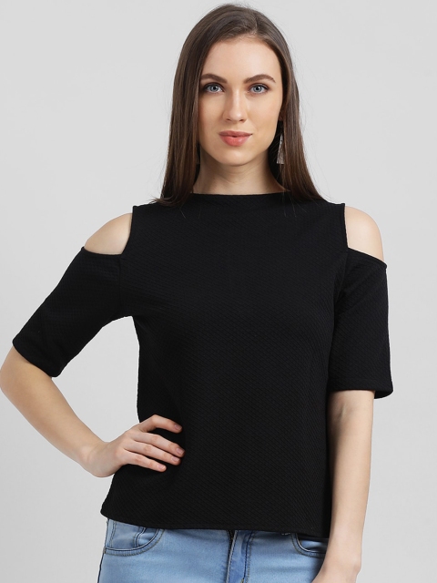 

Zink London Women Black Solid Top
