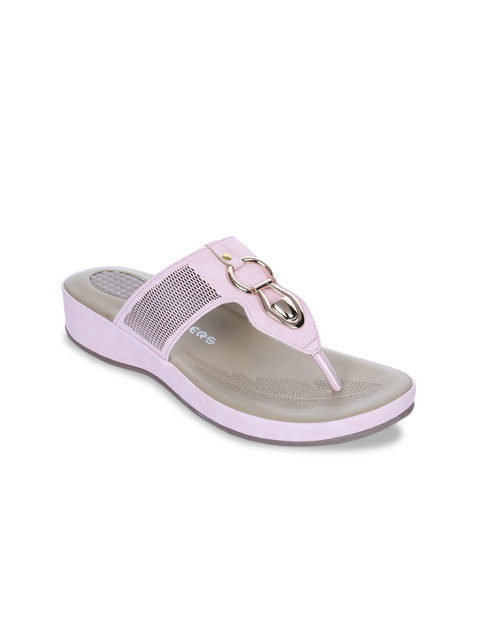

Liberty Women Pink Embellished Open Toe Flats