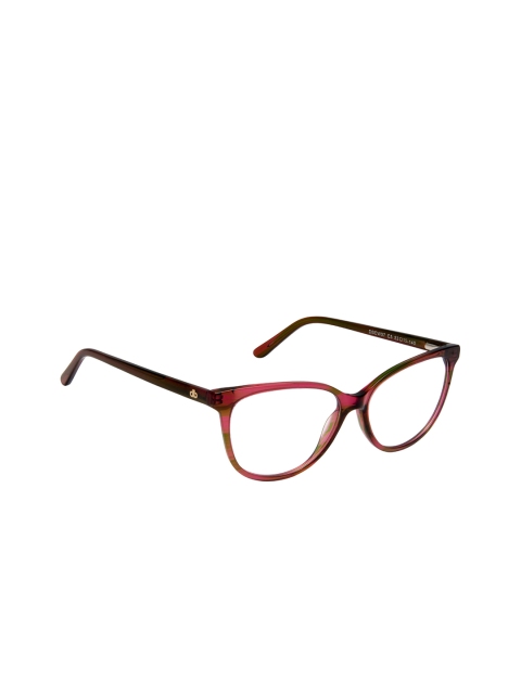 

David Blake Women Maroon & Pink Colourblocked Full Rim Cateye Frames EWDB2334MK7C5