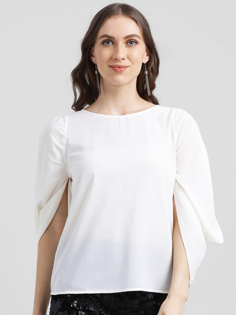 

Zink London Women White Solid Top