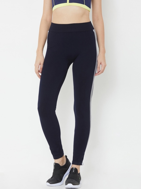 

Sweet Dreams Women Navy Blue Solid Gym Tights