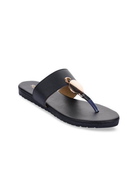 

Liberty Women Black Solid T-Strap Flats