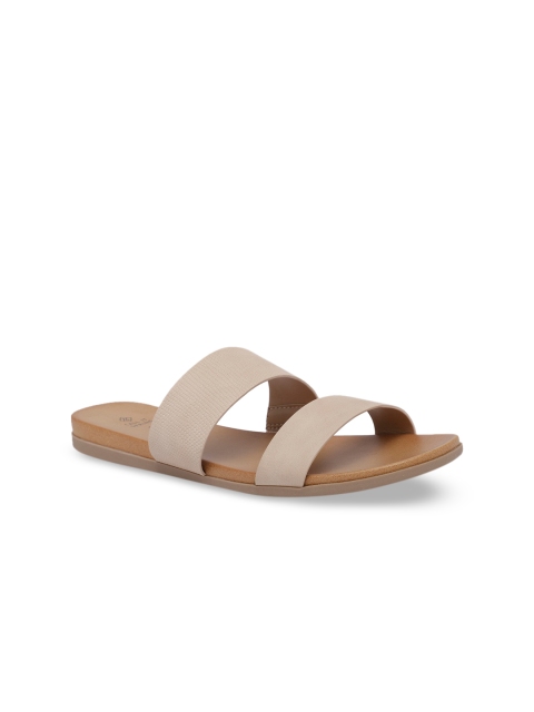 

Call It Spring Women Nude-Coloured Solid Open Toe Flats