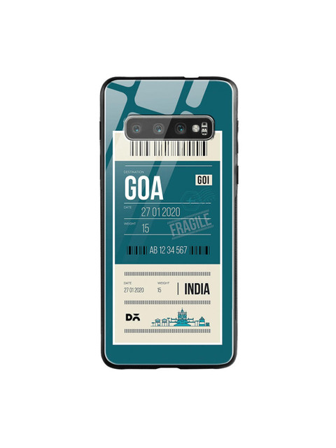 

DailyObjects Teal Blue & White Goa City Tag Samsung Galaxy S10 Shock Absorbent Glass Case