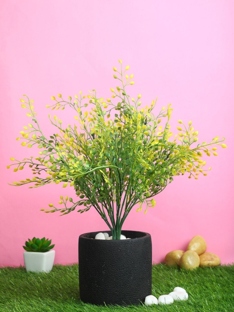 

Pollination Set Of 2 Yellow & Green Artificial Bunch For Decor without Pot