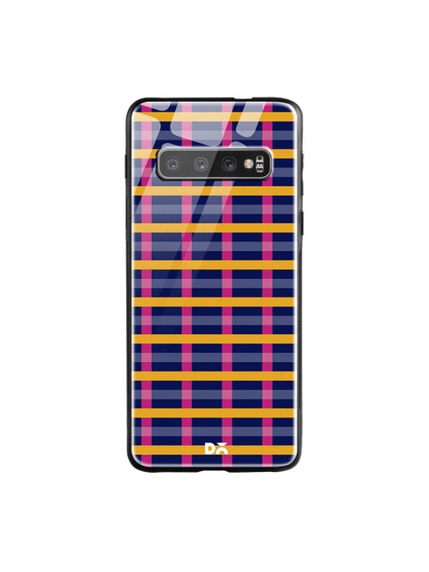 

DailyObjects Navy Multi pipes Glass Case Cover For Samsung Galaxy S10