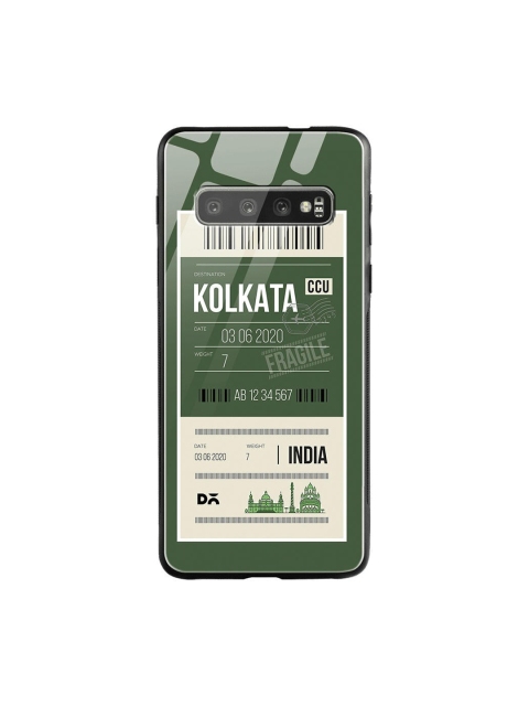 

DailyObjects Green & White Kolkata City Tag Samsung Galaxy S10 Shock Absorbent Glass Case