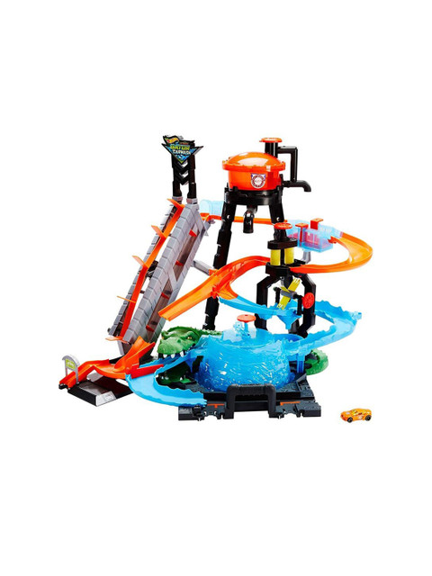 

Hot Wheels Kids Blue & Orange Gator Car Wash Toy