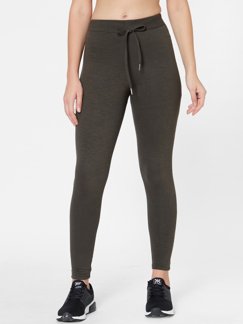 

Juliet Women Olive Green Solid Sports Active Wear Track Pants