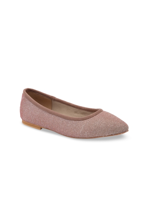 Rocia Women Gold-Toned Solid Ballerinas
