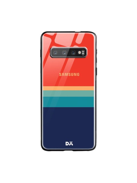

DailyObjects Blue & Red Colourblocked Samsung Galaxy S10 Shock Absorbent Glass Case