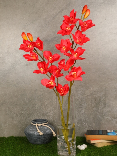 

PolliNation Red & Green Pack of 2 Radiant Artificial Orchid Flowers