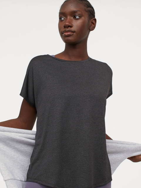 

H&M Women Grey Sports Top