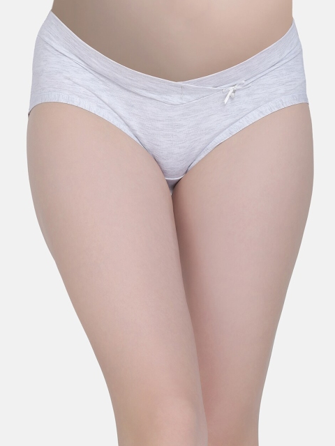 

MAMMA PRESTO Women Grey Solid Maternity Basic Briefs MPU-06 GREY-C20