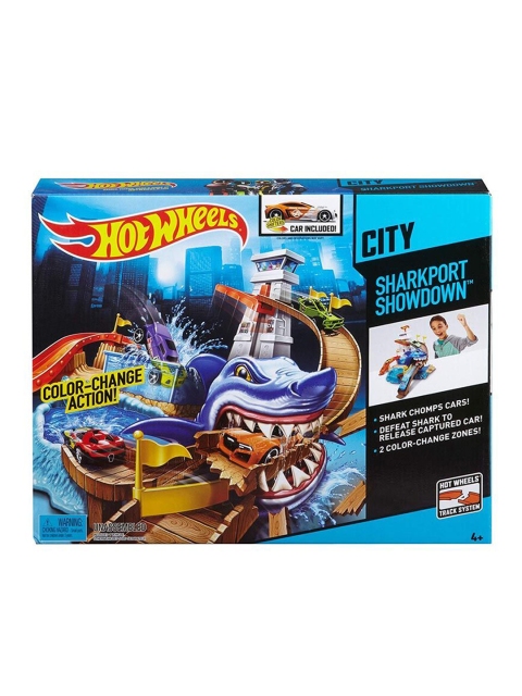 

Hot Wheels Kids Blue & Brown Color Shifters Sharkport Showdown