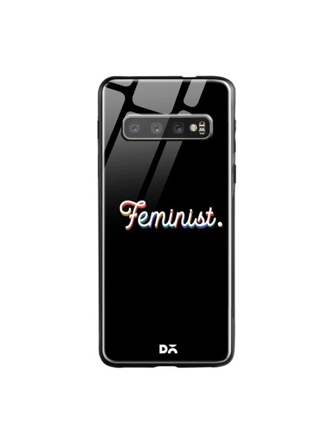 

DailyObjects Black & White The Feminist Samsung Galaxy S10 Shock Absorbent Glass Case