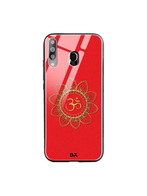 

DailyObjects Red & Yellow OM Samsung Galaxy M30 Shock Absorbent Glass Case