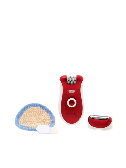 BAIDI Women Red Multifunction 2 in 1 Premium Epilator & Shaver