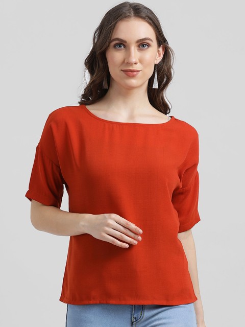 

Zink London Women Rust Solid Top