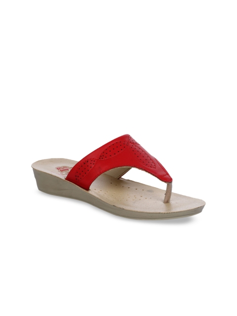 

Liberty Women Red Solid Thong Flip-Flops