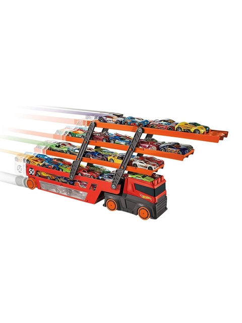 

Hot Wheels Kids Red & Orange Mega Hauler Toy