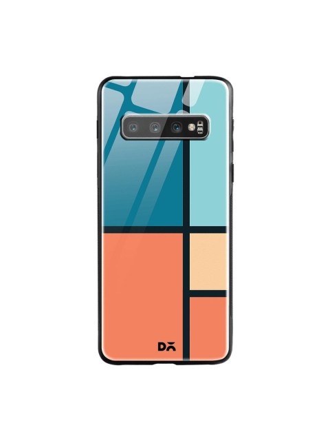 

DailyObjects Blue & Peach-Coloured Window Samsung Galaxy S10 Shock Absorbent Glass Case