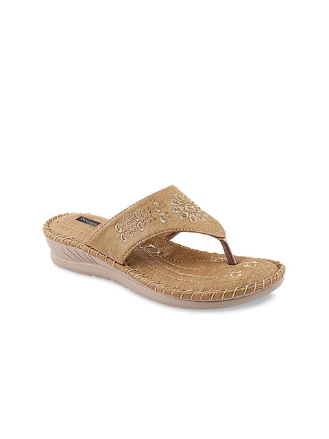

Shoetopia Women Beige Embellished Comfort Heels