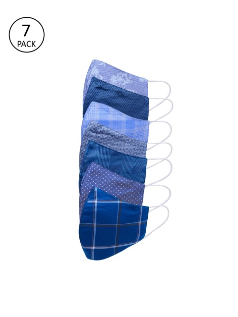 

Be Indi Unisex 7 Pcs 2-Ply Anti-Microbial Outdoor Masks, Multi