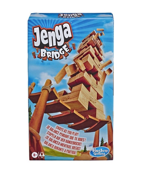 

Hasbro Kids Beige Jenga Bridge Wooden Block Stacking Tumbling Tower Game