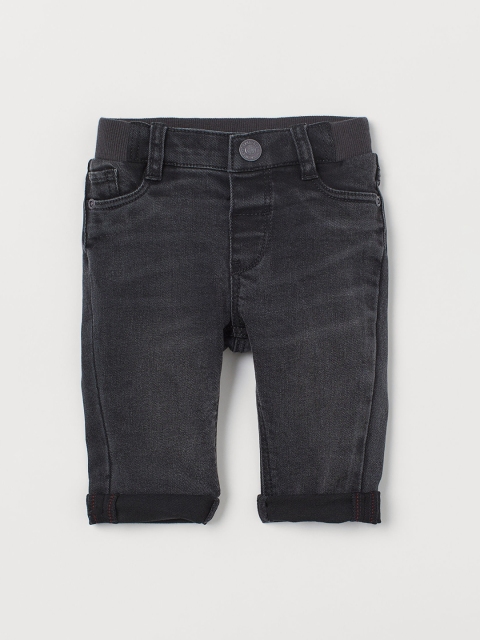 

H&M Boys Black Solid Slim Fit Jeans