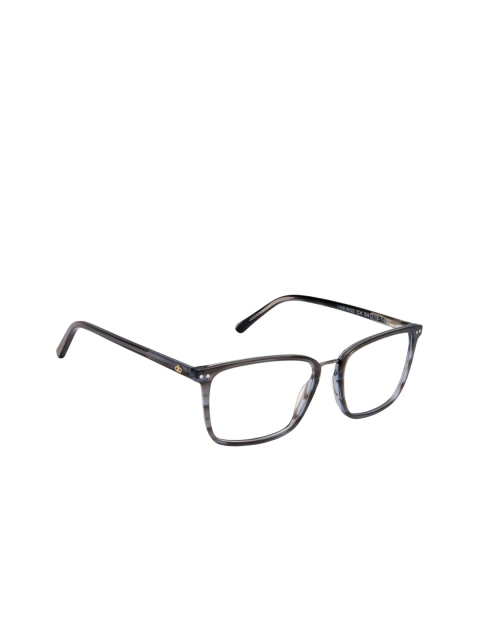 

David Blake Unisex Grey Printed Full Rim Rectangle Frames