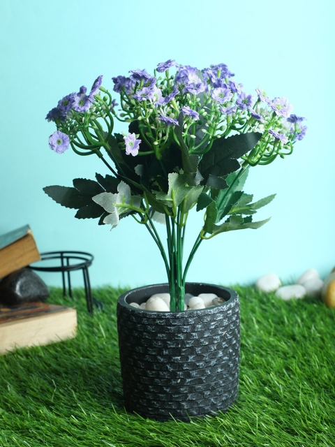 

Pollination Set Of 2 Purple Decorative Artificial Flower Bunch