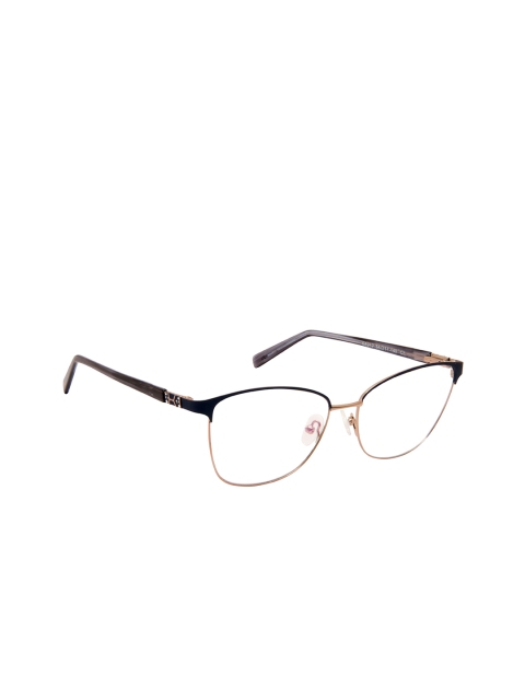 

David Blake Women Blue Solid Full Rim Wayfarer Frames