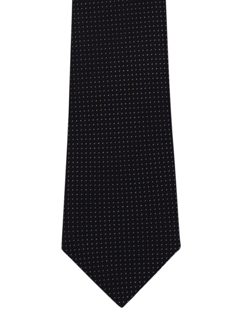 Blacksmith Black & Yellow Solid Skinny Tie