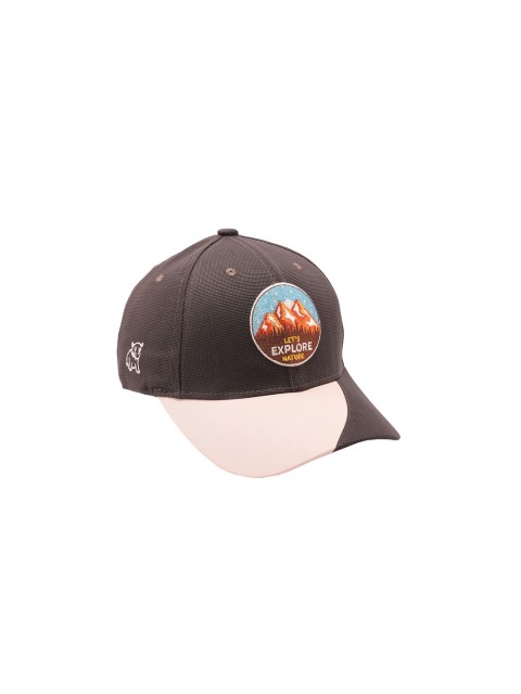 

Cap Shap Unisex Brown & Orange Embroidered Baseball Cap