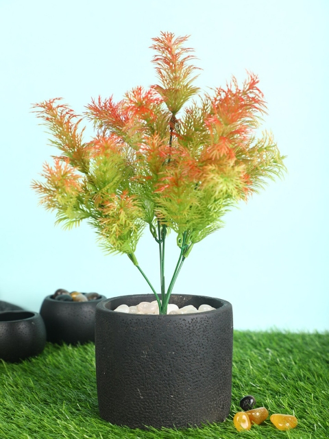 

PolliNation Red & Green Artificial Bush For Decor without Pot