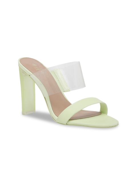 

Call It Spring Women Green Solid Block Heels