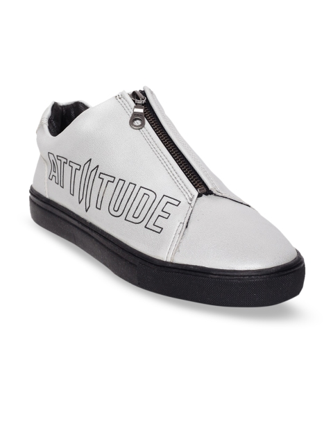 

ATTIITUDE Men Grey Solid Sneakers