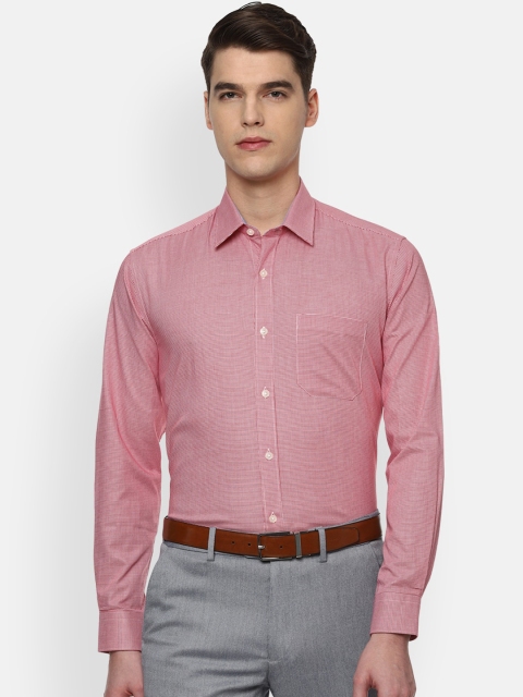 

Louis Philippe Men Red Slim Fit Printed Formal Shirt