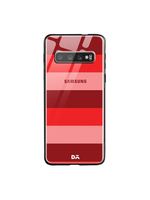 

DailyObjects Pink & Red Berry Lines Samsung Galaxy S10 Shock Absorbent Glass Case