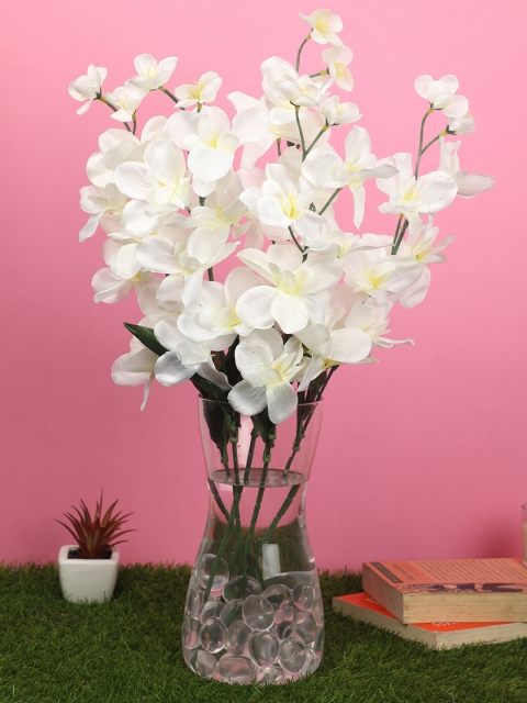 

PolliNation Pack of 5 White Artificial Orchid Flowers