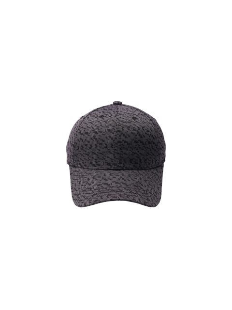 

Cap Shap Unisex Grey & Black Self Design Baseball Cap