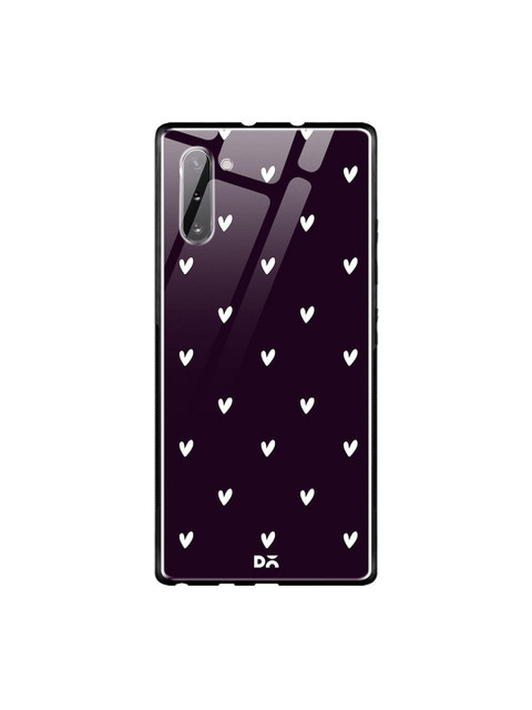 

DailyObjects Purple & White Bundle Heart Plum Samsung Galaxy Note 10 Shock Absorbent Glass Case