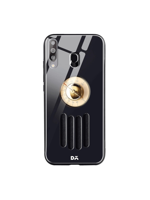 

DailyObjects Black & Gold-Toned Radio Samsung Galaxy M30 Shock Absorbent Glass Case