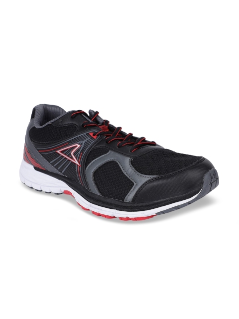 

Power Men Black Mesh Running Shoes