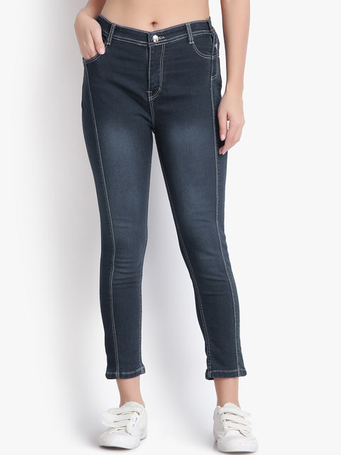

Perfect Outlet Women Grey Regular Fit High-Rise Clean Look Jeans