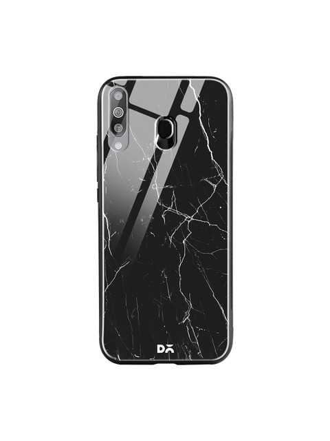 

DailyObjects Black Marble Samsung Galaxy M30 Glass Case