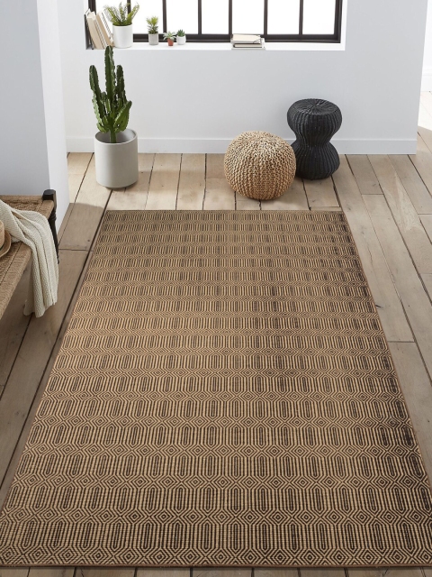 

Saral Home Brown Imperial Trellis Printed Jute Anti-Skid Carpet